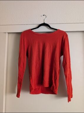 Brandy Melville Red Long Sleeve Tee